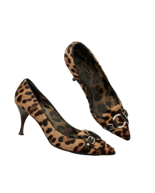 Vintage Leopard Print Dolce & Gabbana Heels